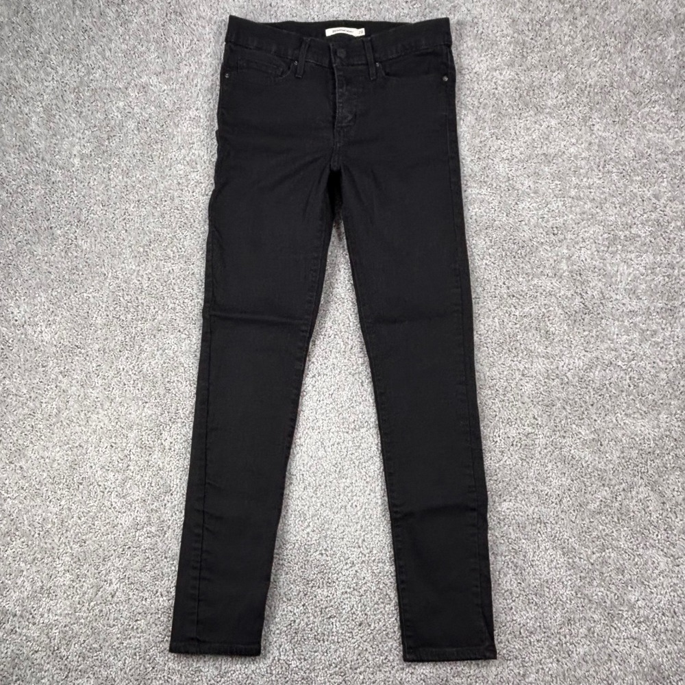 Levis 311 Shaping Skinny Jeans Womens 28 Black Mid Rise Stretch 19626-0314